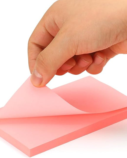 1920 Sheets 3 in x 5 in Large Sticky Notes, 76 x 127 mm 6 Pads Assorted Self-Stick Pads for Notebook,Office,School and Home,80 Sheets/Pad (24 Pads Brillant)