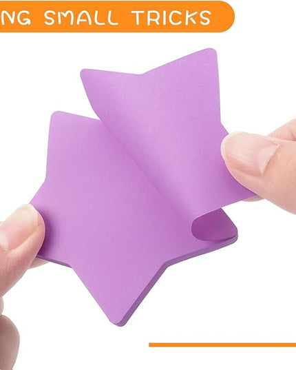 Star Shape Sticky Notes 8 Color Bright Colorful Sticky Pad 75 Sheets/Pad Self-Sticky Note Pads (8 Pads)