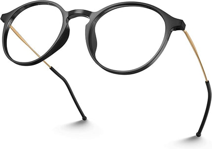 VISOONE Round Lightweight Blue Light Blocking Glasses Women Men Fashion Cute Thin Eyewear Niko