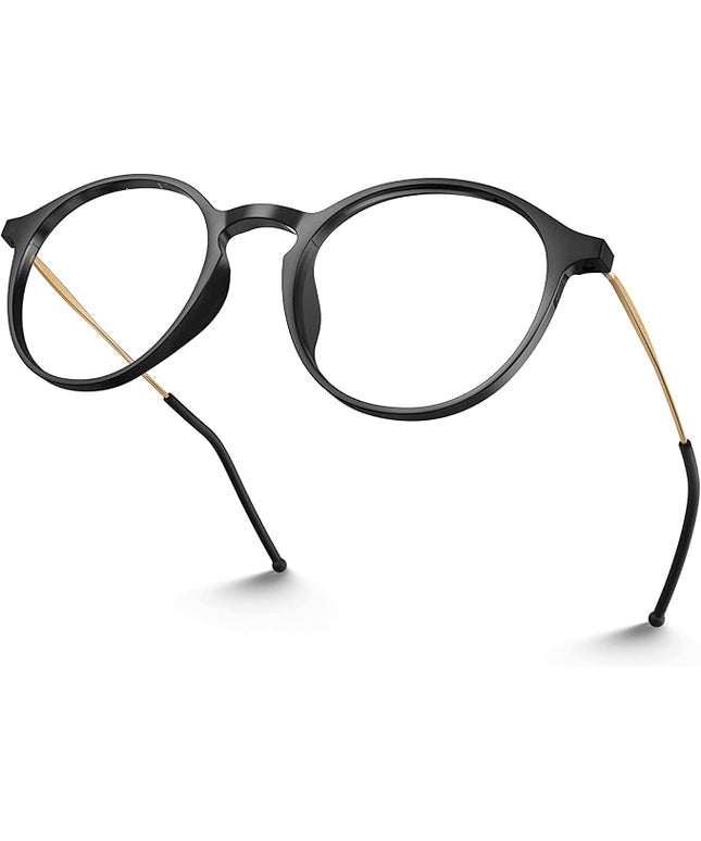 VISOONE Round Lightweight Blue Light Blocking Glasses Women Men Fashion Cute Thin Eyewear Niko