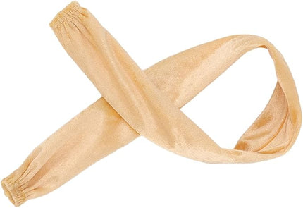 Chain Cover Wire Flannelette Cloth, Cable Cover Chain Sleeve with Zipper, 60cm Length 5cm Width Fabric Cover for Chandelier Chain Protection, Isolate Water and Dust for L (Beige)