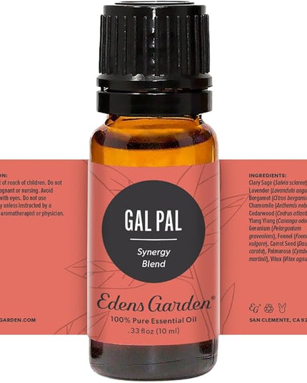 Edens Garden Gal Pal Essential Oil Blend- 100% Pure Premium Grade, Undiluted, Natural, Therapeutic, Aromatherapy, The Best for Diffusing, Skin, Humidifiers, Hair 10 ml (.33 fl oz)