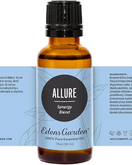Edens Garden Allure Essential Oil Blend- 100% Pure Premium Grade, Undiluted, Natural, Therapeutic, Aromatherapy, The Best for Candle, Laundry, Hair 30 ml (1 fl oz)