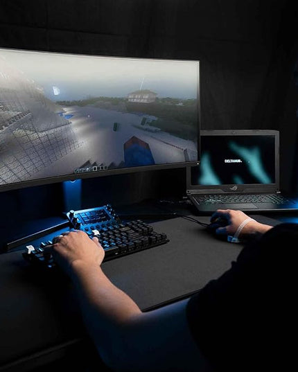 DELTAHUB Carpio G2.0 - Advanced Ergonomic Right-Handed Gaming Wrist Rest for Mouse - Superior Support for Serious Gamers - Anti-Fatigue, Smooth Glide (Small, Right, Blue)