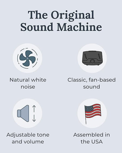 Yogasleep Dohm Classic 2-Pack Black | The Original White Noise Machine | Soothing Natural Sound from a Real Fan | Noise Cancelling | Sleep Therapy, Office Privacy, Travel