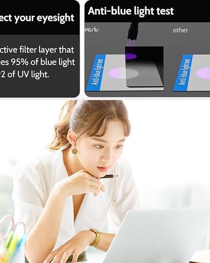 Peslv Magnetic Privacy Screen for MacBook Pro 16 Inch (2019-2020) - A2141, 16inch Removable Matte Blue Light Glare Filter Protector Shield for Mac Pro 16in Laptop Computer
