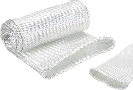 uxcell Insulation Cable Protector,75mm/2.95 Inch-1m/3 Feet High Temp Fiberglass Sleeve White