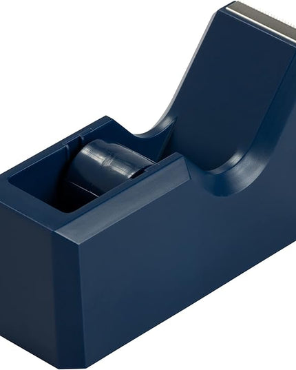 JAM PAPER Colorful Desk Tape Dispensers - Navy Blue - Sold Individually