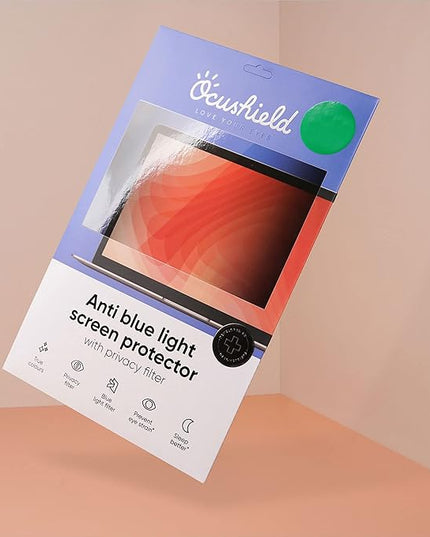 Ocushield 13.3” (16:10) Anti Blue Light Screen Protector with Privacy Filter for Laptops and Computer Monitors - Anti-Glare - Easy Install - Anti-Fatigue (287 x 179 mm)