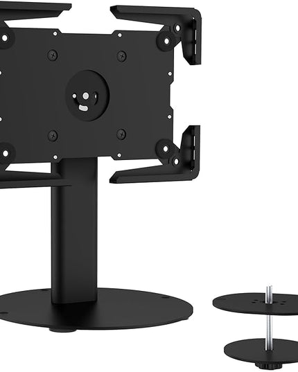 Mount-It! Universal Tablet Stand with Tilt, Anti-Theft Retail iPad POS Kiosk Stand, Fits Tablets from 9.7" to 13" Screen Size, 90° Rotation for Portrait and Horizontal Viewing, Durable Steel, Black