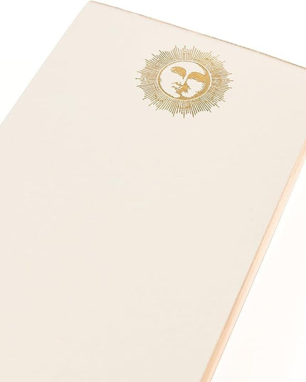 Graphique Sun Designer List Pad Luxe Collection, Gold Foil Embossed To-Do Notepad, Writing Pad with150 Pages, 4” x 9.75”