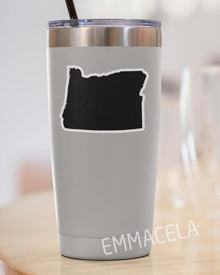 (3PCS) Oregon State Map Stickers, US State Stickers - Waterproof Vinyl Decals for Tumblers, Water Bottles, Laptops, Books, Scrapbooks, Great for Oregon Lovers 3 x 2.2 Inch