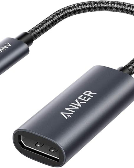 Anker USB C to DisplayPort Adapter for Home Office (4K@60Hz), PowerExpand+ Aluminum Portable USB C Adapter, for MacBook Pro, MacBook Air, iPad Pro, XPS 15/13, Spectre, Surface, and More