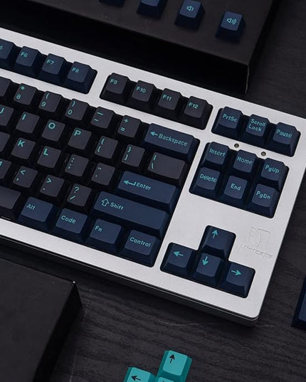 Sumgsn 172 Keys Double Shot Keycaps Cherry Profile Hammerhead Dark Keycap Set Fit for Alice Keyboard 61/64/87/104/108 Cherry MX Switches ISO ANSI Layout Mechanical Keyboard