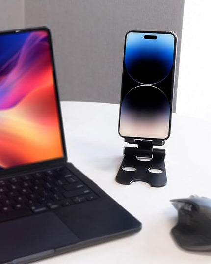 Kado Aluminum Alloy Tablet Stand for Portable Monitor, Foldable iPad Stand Holder Adjustable, Computer Office Desk Accessories for Kindle, Switch, iPad Pro/Air/Mini, iPhone Pro/Max/Plus