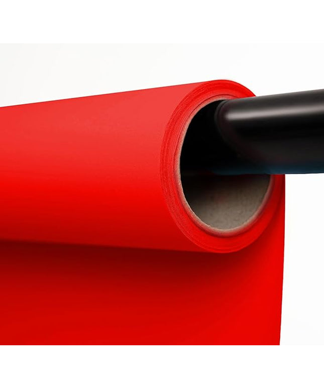 Kate Seamless Paper Backdrop Red Paper Backdrop Seamless Backdrop Paper Rolls (53''x32.8' Scarlet)