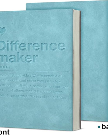 Difference Maker Leather Journal Notebook Thank You Gifts for Coworkers Boss Mentor Leader Teacher