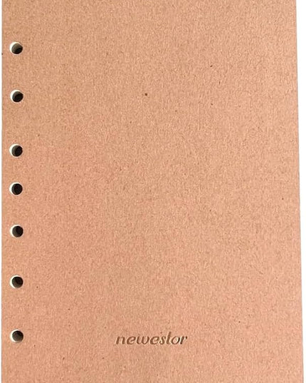 Dotted Filler Paper Pack of 100 Sheets, 7 Hole Punched Planner Refills 5 1/2 x 8 1/2 Inches, Fit 3 or 7 Ring Mini Binders