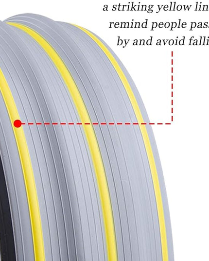 20Ft Cord Cover Heavy Duty Cable Protector 3 Channels Contains Cords Cables and Wires Easy to Unroll-Conceal Wires of Home Office Workshop Concerts or Other Outdoors Surround (Gray-2PCS 10Ft)