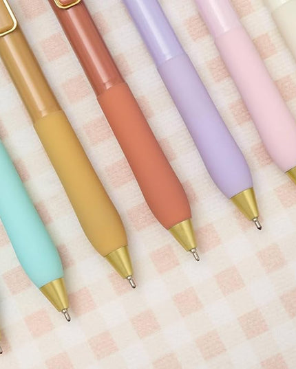 Linbsunne Ballpoint Pens Black Ink Pen 1.0mm Medium Point with Super Soft Grip(12-count)