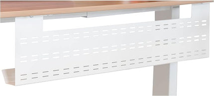Stand Up Desk Store Under Desk Cable Management Tray Horizontal Computer Cord Raceway and Modesty Panel (White, 39")