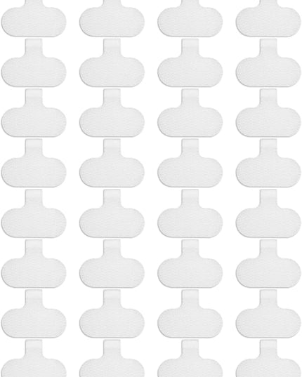 32 Write On Wire Labels - White, 1.2" x 0.63" for Electronics & Computers Cable Management