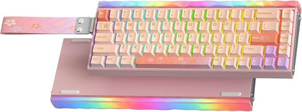 AULA Hero 68 HE Ultra - Wired Gaming Keyboard with Hall Effect Magnetic Switch, CNC Aluminum Frame, 8KHz Polling Rate, RGB Box & Backlight, Adjustable Actuation, 65% Compact Small Gamer Keyboards