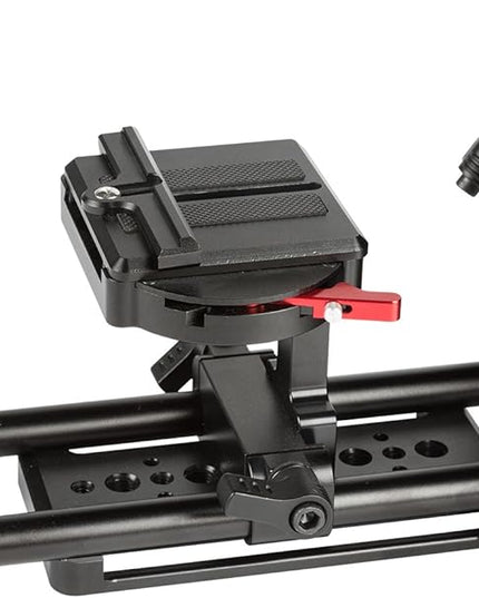 Ikan 12-inch Portable Teleprompter Kit, Adjustable Glass Frame, Easy to Assemble, Extreme Clarity (PT1200) - Black