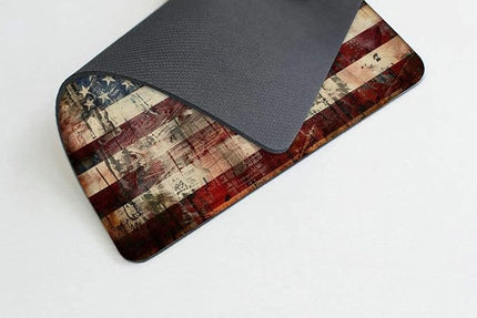 Square Mouse Pad Eagle and National Flag-9,Gaming Mouse Pads for Desk,Soft Computer Waterproof Non-Slip Mouse Mat