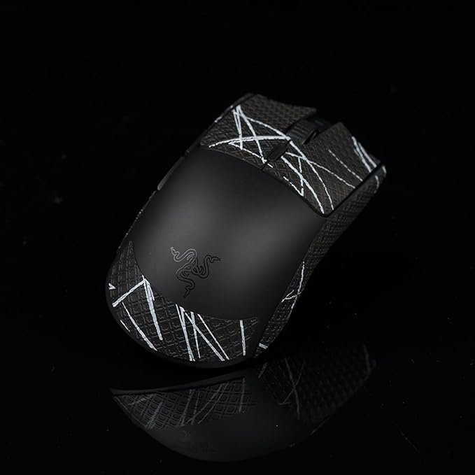 Gamer Mouse Grip Tape Sticker for Razer Viper V3 Non Slip Suck Sweat Pre Cut Easy Install PC Gaming M4A4
