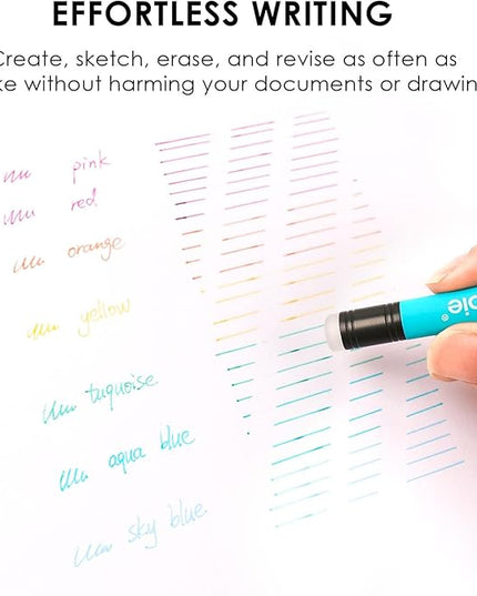 Grabie Erasable Gel Pens, 9 Colors Erasable Pens, Make Mistakes Disappear Colored Pens, Assorted Color Inks for Drawing Writing Planner,Gel Pens for Coloring