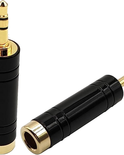 Voluty Tek 6.35MM Female to 3.5MM Male Headphone Adapter 1/4 to 1/8 Audio Stereo Adapter for Headphone 2PCS