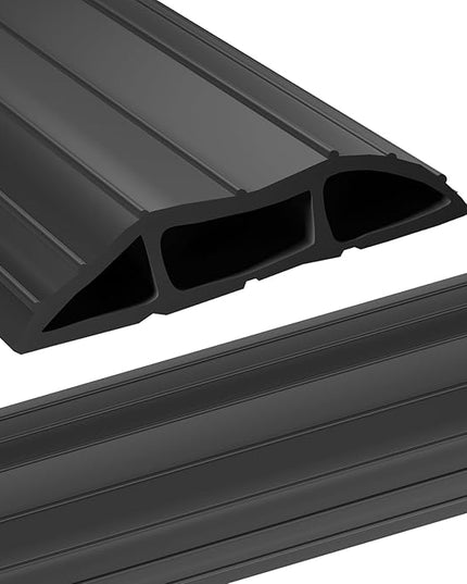 AGPTEK Heavy Duty Floor Cable Cover Cable Protector, 6.5 Ft Floor Cord Protector 3 Channels Floor Cord Cover (Mid Channel 0.62") Contains Cords, Cables and Wires, Good for Office, Home, or Outdoor