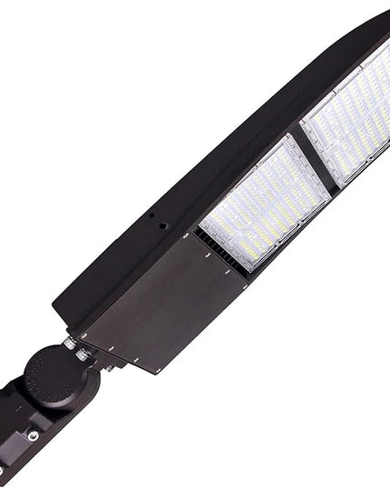 480V 300W LED Shoebox Street Light, 42000LM LED Area Pole Fixture for Parking Lot, IP65 Outdoor Commercial Area Road Light 5000K DLC UL Certified