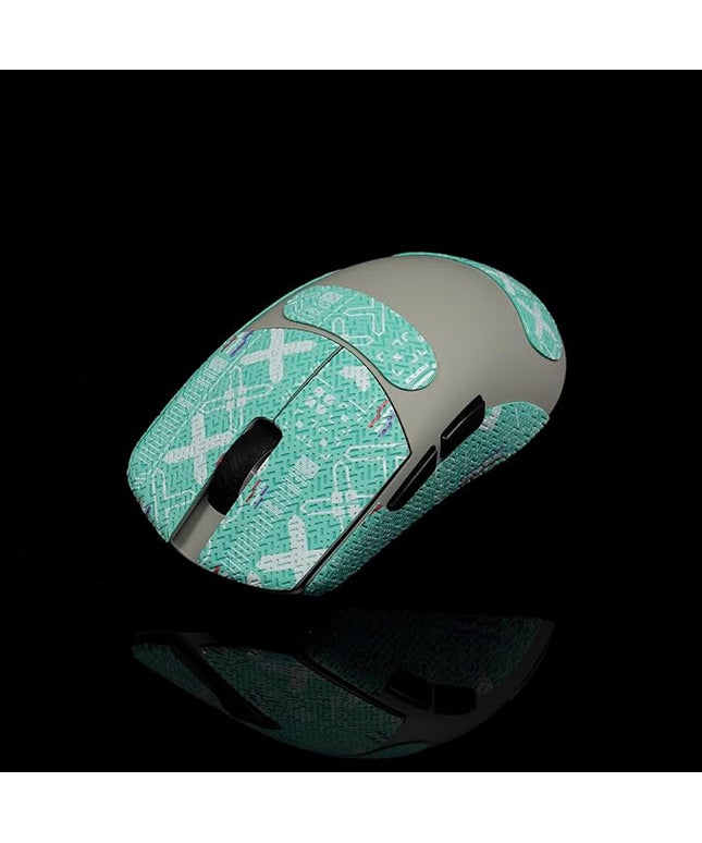 Grip Tape for Lamzu Maya X - Anti-Slip,Enhanced Control, Sweat Resistance,Improves FPS Gaming Grip & Mouse Protection [Pre-Cut] Printsteam Cyan 0.5mm