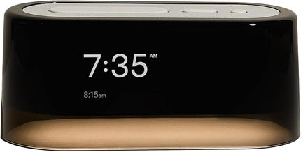 Loftie Alarm Clock with Sound Machine – Smart Alarm Clock with Light, White Noise, Bluetooth Speaker, Night Light Sound Machine, 100+ Sounds, Blackout Mode, No WiFi Mode, Optional Subscription - White