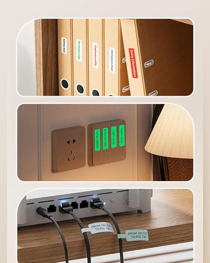 NIIMBOT B18/N1 Thermal Transfer Labels 0.51" x 1.37" (13x35mm), Only for B18/N1 Label Maker, PET Material, Waterproof and High-Temperature Resistance, Long Storage Time,Luminous
