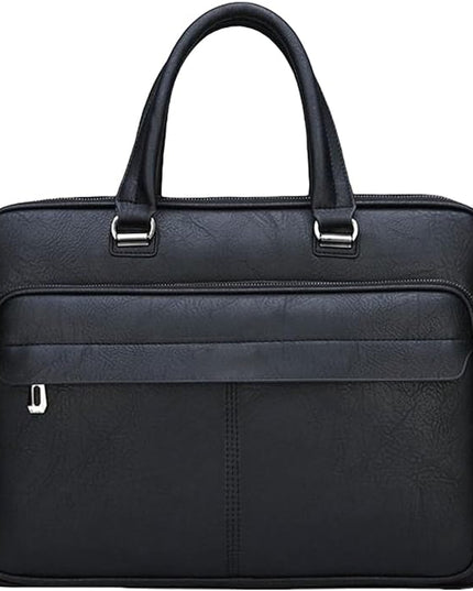 leather Laptop Bag for Men 16 inch Briefcase Waterproof,Computer Handbags Shoulder Crossbody Laptop Bag Business