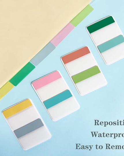 ELII 500 PCS Tabs 2 Inch Book Tabs Sticky Index Tabs,File Tabs Self Adhesive,Page Markers Index Labels for Pages Notebooks