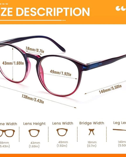 IBOANN Blue Light Glasses for Woman/Men, Fashion Blue Light Glasses Men, Fake Glasses Help Reduce Screen Fatigue