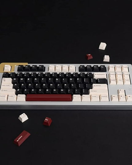 Sumgsn Keycaps 163 Keys Cherry Profile Doubleshot Rome Keycap Set Fit for Alice Keyboard 61/64/87/104/108 Cherry Mx Switches Mechanical Keyboard