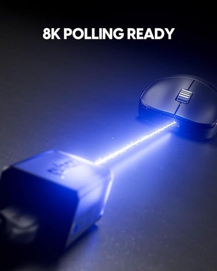 Pulsar Gaming Gears X2H v3 eS Wireless Gaming Mouse, Ultra Lightweight 1.87 oz (60g), Symmetrical, Optical Switch, 32000 DPI, 750 IPS, XS-1 Sensor, 8k Compatible (Mini, Black)