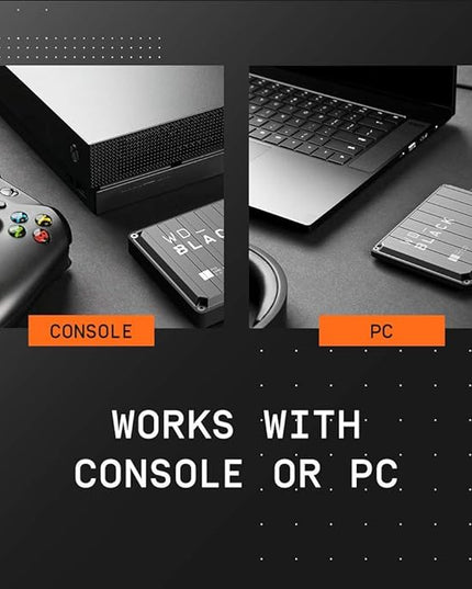 WD_BLACK 5TB P10 Game Drive, Portable External Hard Drive, Works with Playstation, Xbox, & PC - WDBA3A0050BBK-WESN