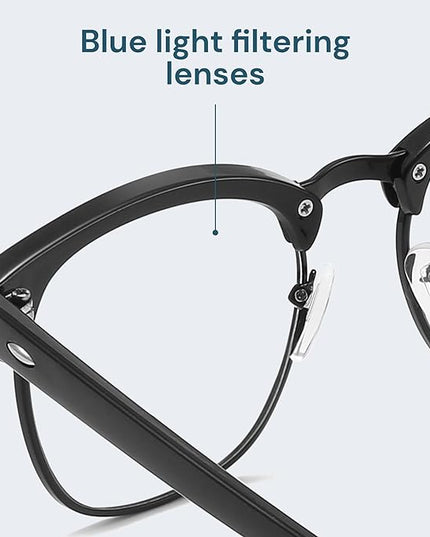 racico Computer Blue Light Blocking Glasses Blue Light Glasses Men Women, Anti Blu-Ray Gaming Glasses Lenses