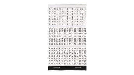 Panduit PCMB-5 Pre-Printed Wire Marker Book, Vinyl Cloth, .22 by 1.38-Inch L, A, B, C Legends Only