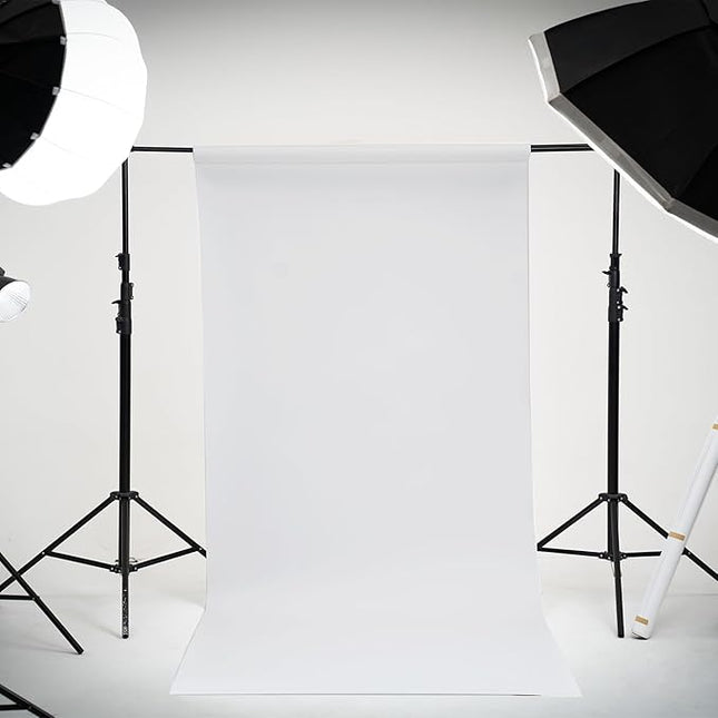 Kate Seamless Paper Backdrop for Photography Photo Backdrop Paper (53''x16.4' Arctic White)