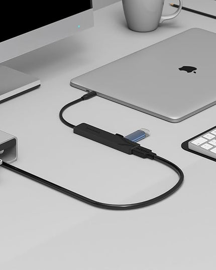 SABRENT USB C Hub, USB C to HDMI 4K@60Hz, Type C Hub Multiport Adapter, 100W Power Delivery, Compatible with MacBook, Laptop (HB-TC5P)
