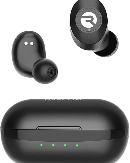 Raycon Everyday Earbuds Classic Bluetooth Wireless with Microphone - Stereo Sound, Active Noise Canceling, in-Ear Bluetooth Headset True Wireless Earbuds 32 Hours Playtime (Black)