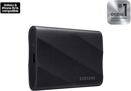 SAMSUNG T9 Portable SSD 4TB, USB 3.2 Gen 2x2 External Solid State Drive, Seq. Read Speeds Up to 2,000MB/s for Gaming, Students and Professionals,MU-PG4T0B/AM, Black (pack of 1)