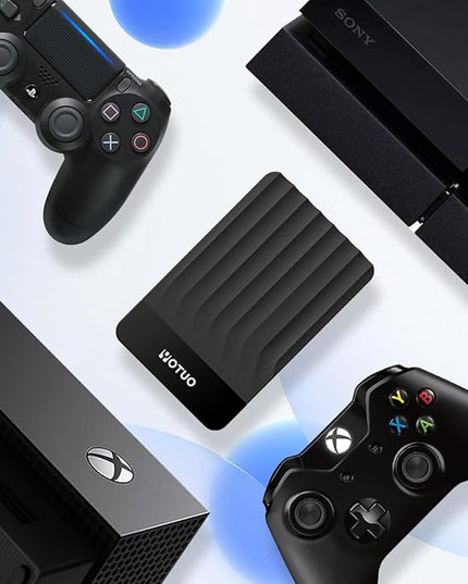Portable External Hard Drive Storage Expansion Mobile HDD USB 3.0 for PC, Mac, Desktop, Laptop, PS4, PS5, Xbox One X/S, Xbox 360, Xbox Series X/S, Office & Game (Black, 500GB)